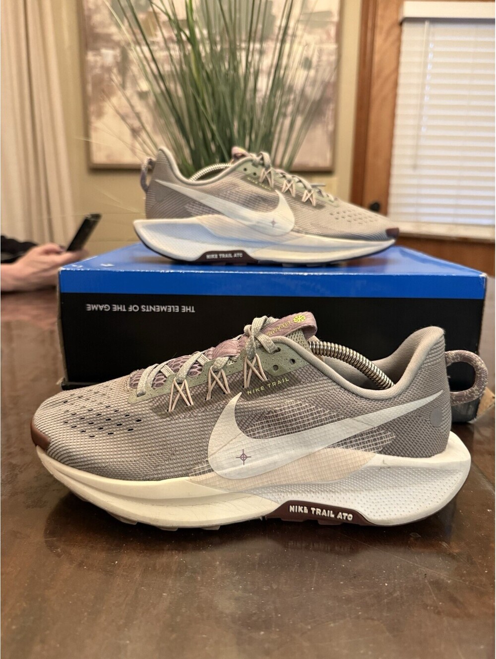 Nike WMNS React Pegasus Trail 5 Running Hiking Jade Horizon Tint DV3865-300 FC